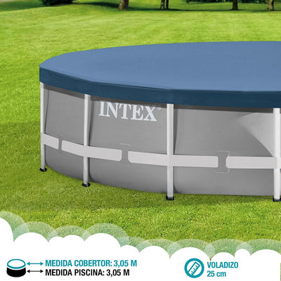 Intex Deluxe Pool Cover - Poolabdeckplane Deluxe - Ø 549cm - Für Ultra Frame Pool 549 Zentimeter, 54