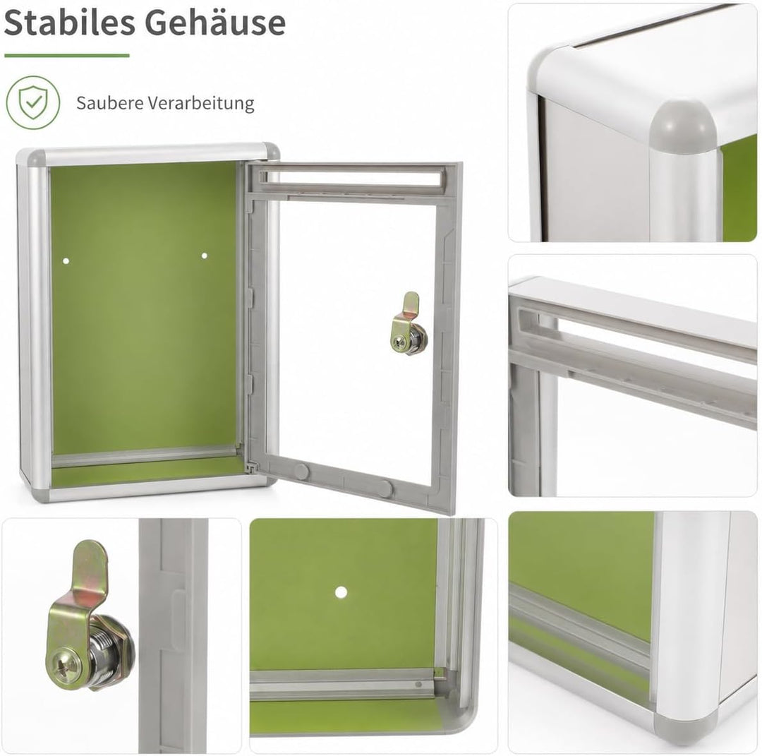 Gadpiparty Briefkasten Acryl Briefkasten Vorschlagsbox Abschliessbar Abstimmungsbox Wandbox Briefkas
