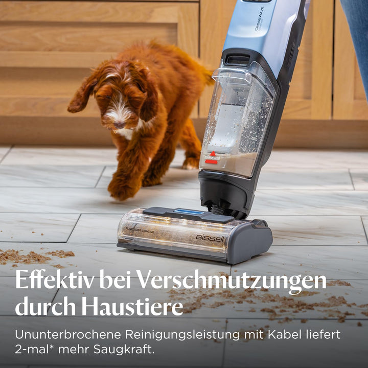 BISSELL CrossWave EdgeFind, Staubsauger mit Wischfunktion, leistungsstarke Reinigung von Verschmutzu
