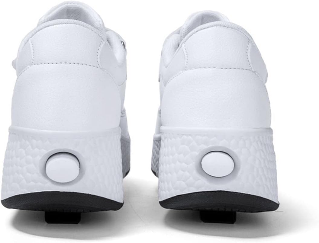 HUSKSWARE Rollschuhe Schuhe Jungen Mädchen Mit 4 Rollen Skateboardschuhe, verstellbar Jugend Schuhe