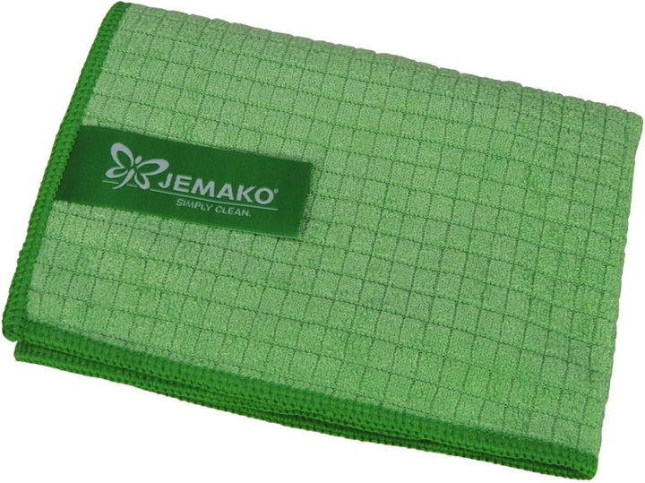 JEMAKO 3er Set Trockentuch mittel 45x60 cm Profituch klein 35x40 cm Duopad grün mini Ø 9,5 cm (Grün)