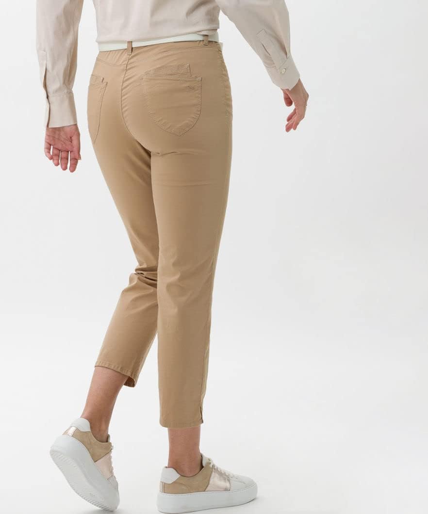 BRAX Damen Style Mary S Ultralight Organic Cotton Verkürzt Jeans, Beige Bast 54