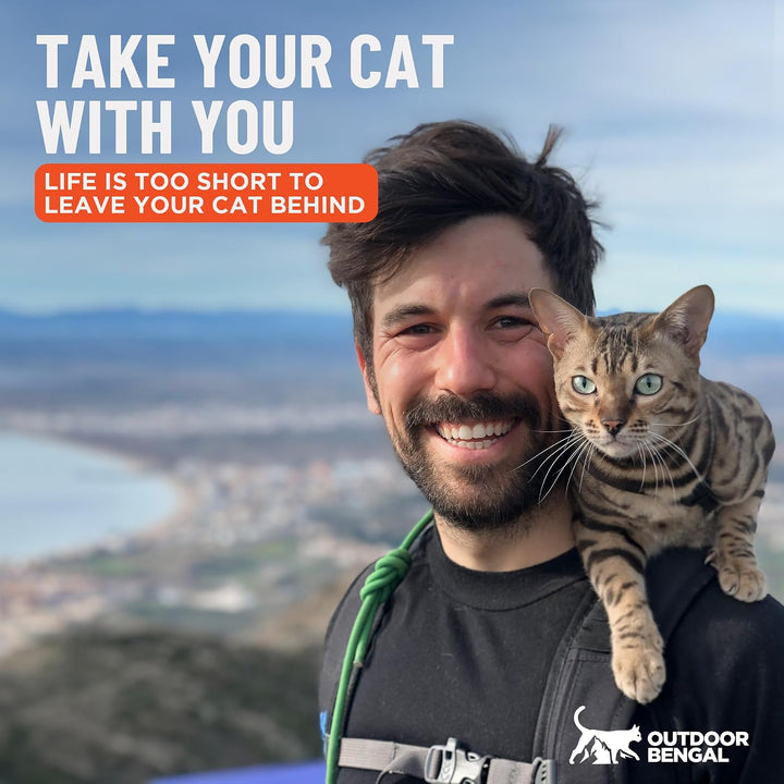 OutdoorBengal Katzengeschirr und Leine, gross, ausbruchsicher, erstickungsfrei, leicht, einfach anzu
