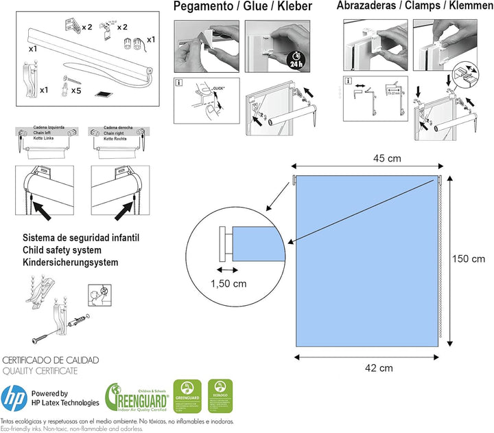 Estoralis C-1068 Digitaler Rollo, 45 x 150 cm 45 x 150 cm C-1068, 45 x 150 cm C-1068