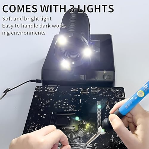 Schleifstaub-Saugmaschine, Mini-Lötabsaugung mit LED-Licht, Tischrauchabsorber, Nagelstaubsammler zu
