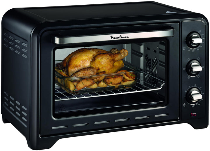 Moulinex Optimo Ox4648 33l, Edelstahl, 33 liters, Schwarz 33