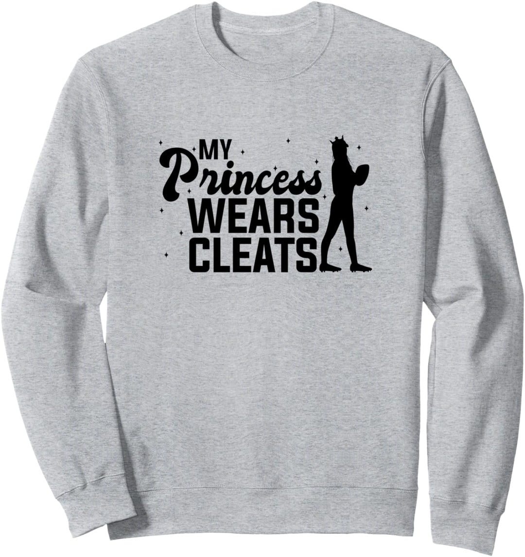Lustige Prinzessin Softball Mädchen Sweatshirt