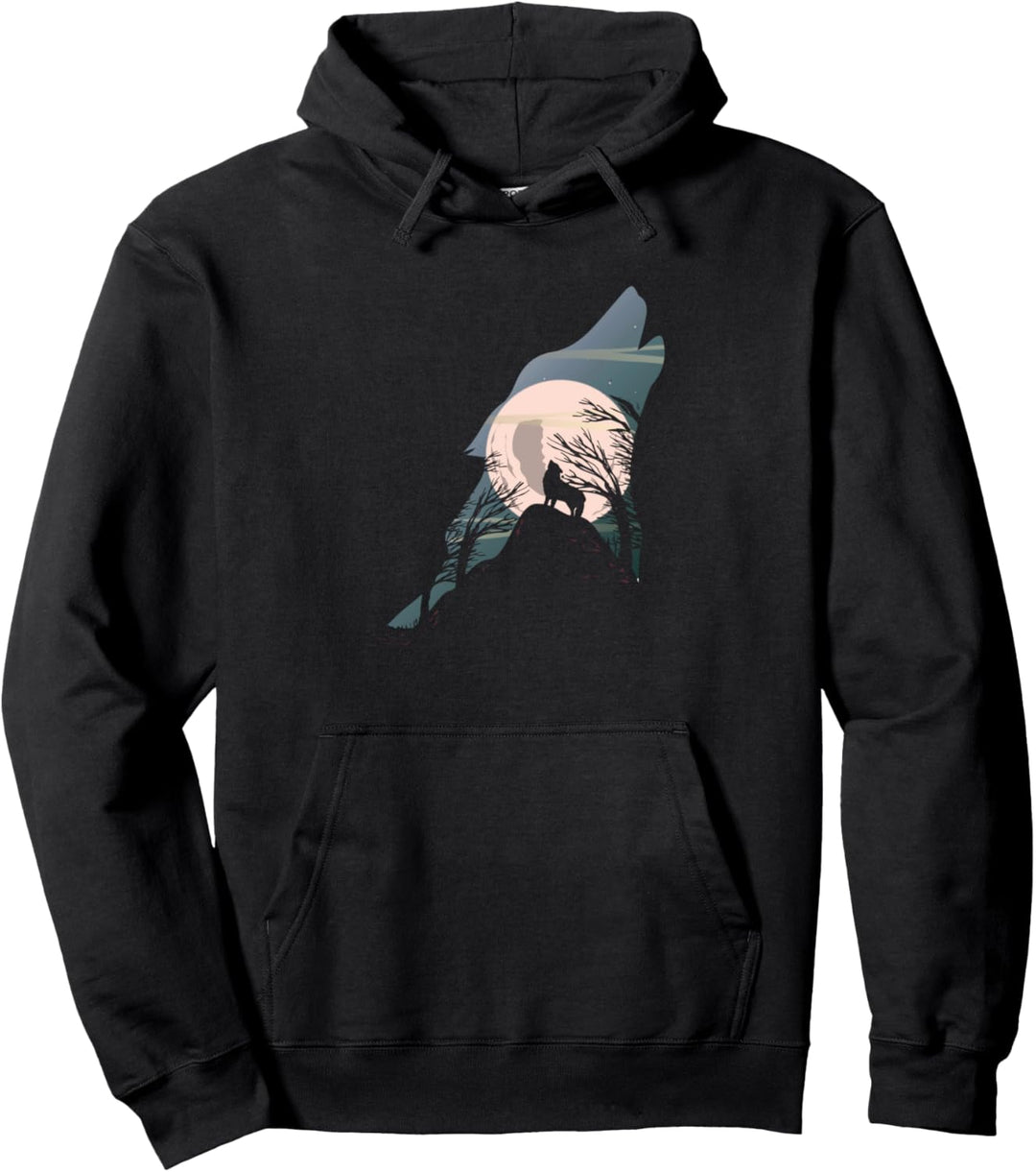 Wolf Wölfe Tierschutz Raubtiere Wildtiere Wald Geschenk Pullover Hoodie
