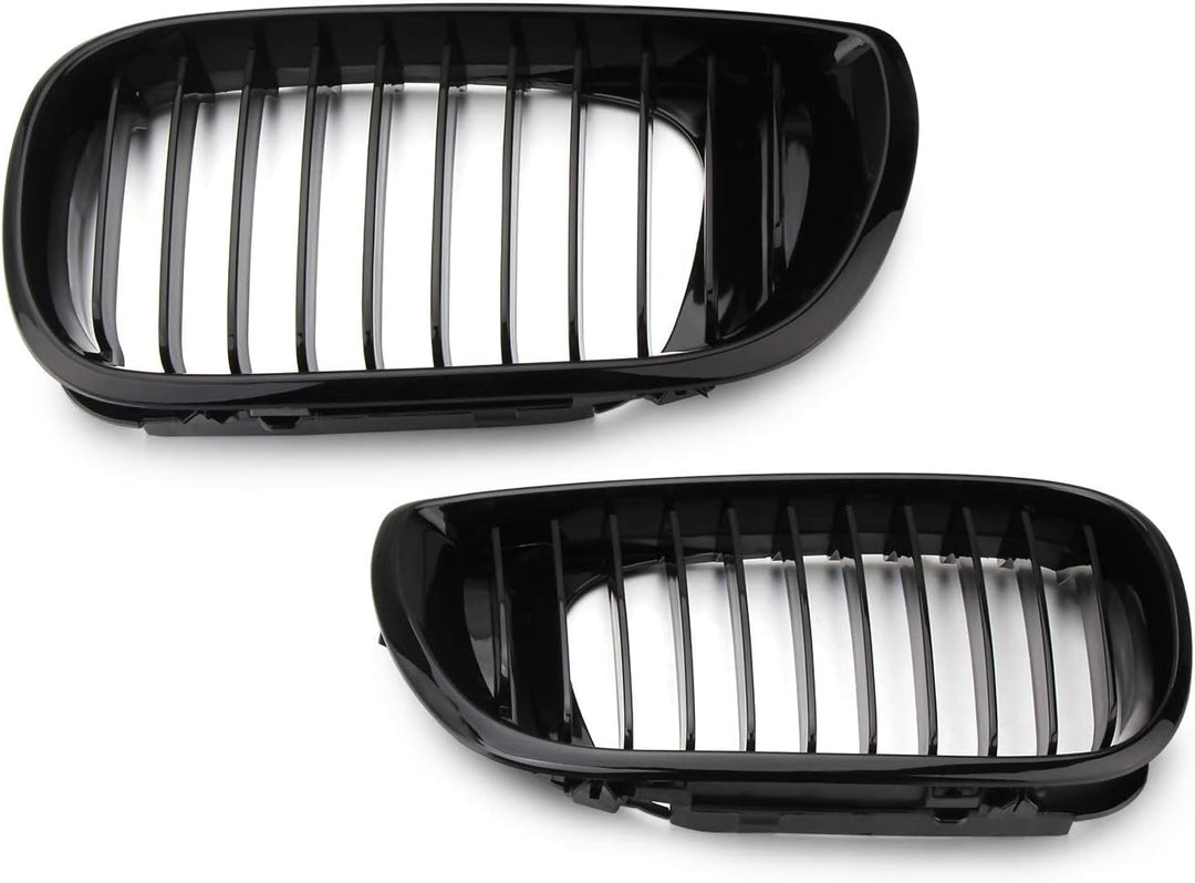 Kühlergrill Nieren Doppelsteg Kühlergrill E46 (Glanz Schwarz) -Twilight Garage Auto, E46
