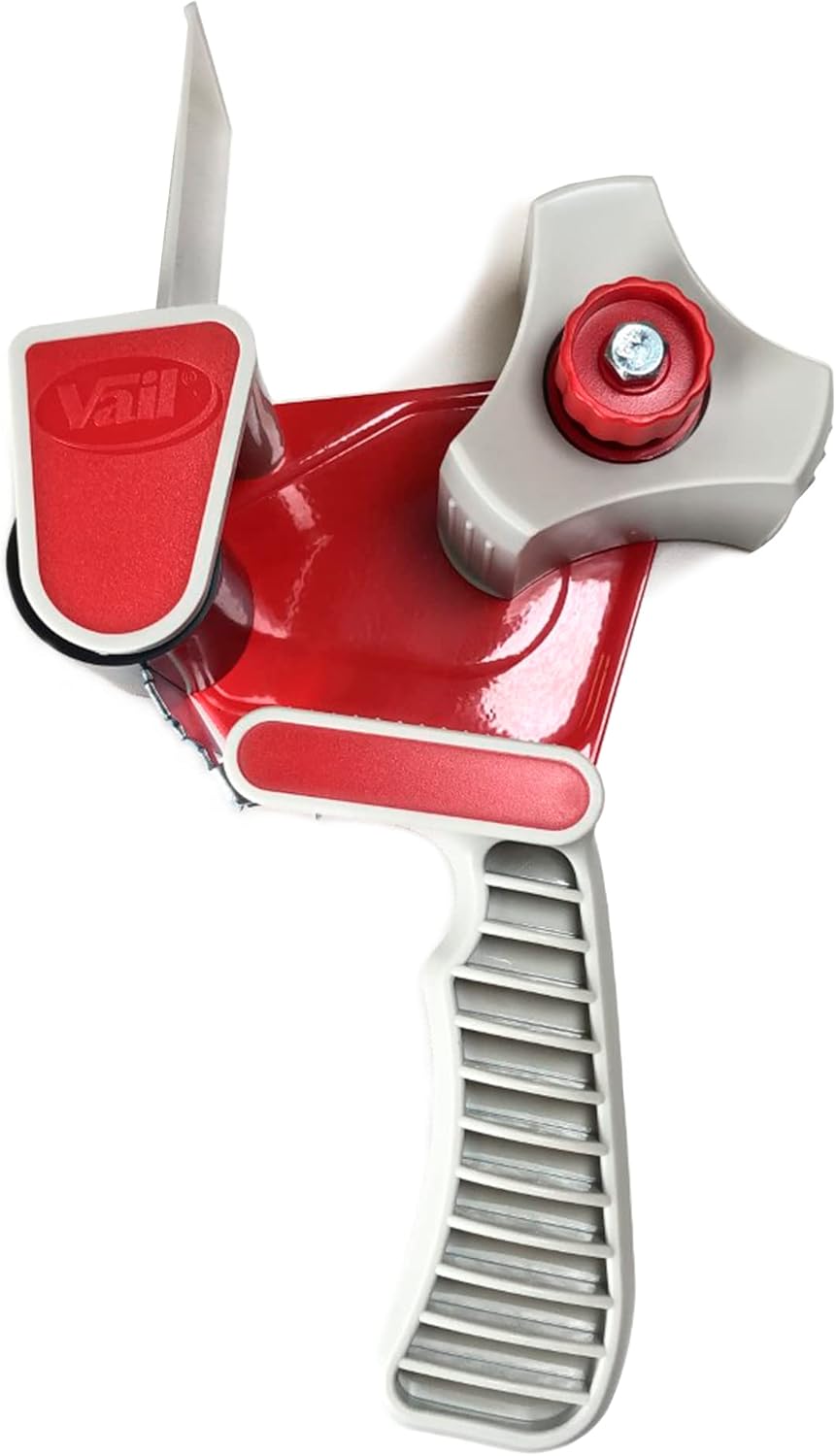 Handabroller | Professioneller, robuster Abroller für Klebebänder | Für Paketbänder mit bis zu 50 mm