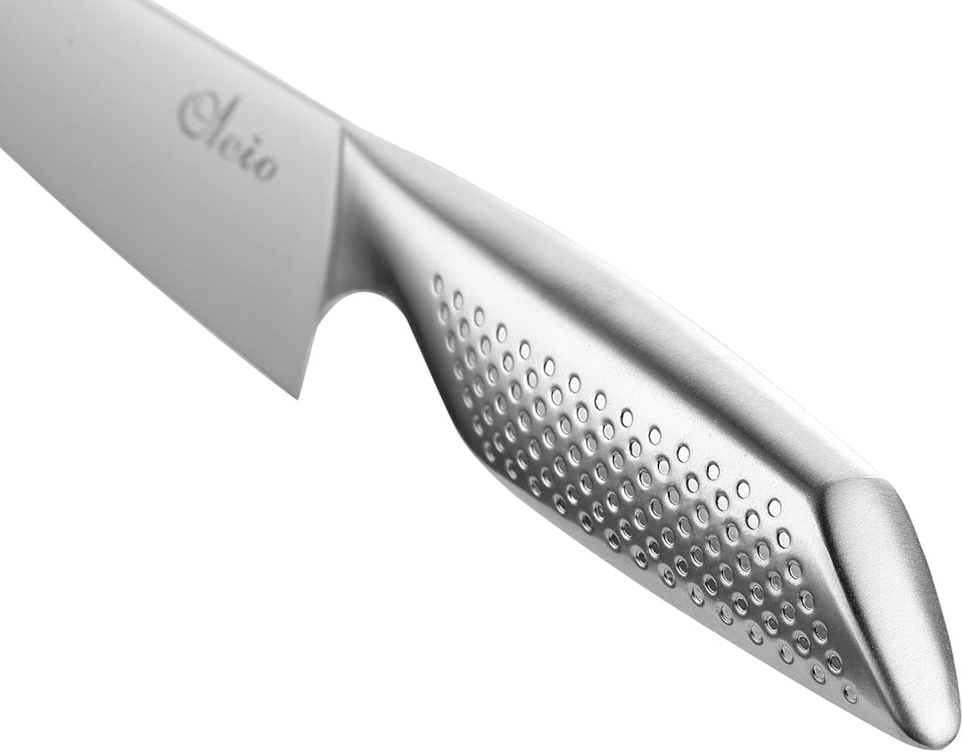 Maestro Messerset mit Messerblock – 6 teilig – Edelstahl Küchenmesser Set mit Block & integriertem M