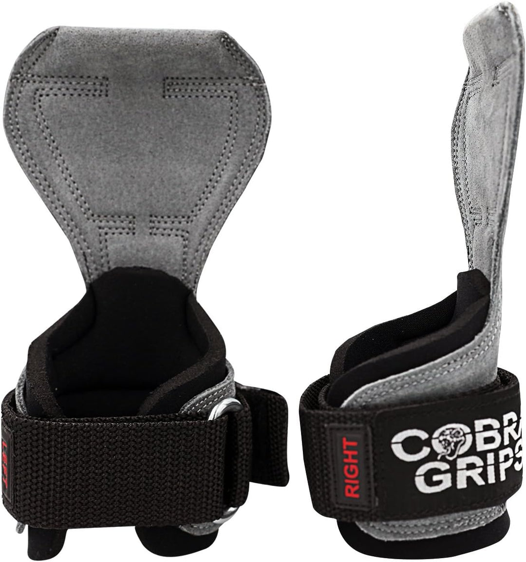 Cobra Grips V2 Lifting Griffe Gewicht Versa Handschuhe Alternative Power FIT Charcoal Leather, FIT C