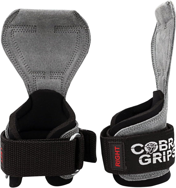 Cobra Grips V2 Lifting Griffe Gewicht Versa Handschuhe Alternative Power FIT Charcoal Leather, FIT C