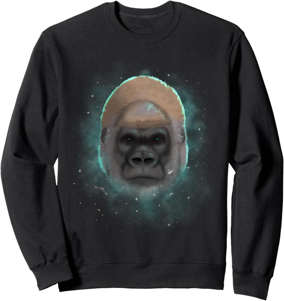 Gorilla Cosmic Galaxy Celestial Outer Space Astronomy Sweatshirt