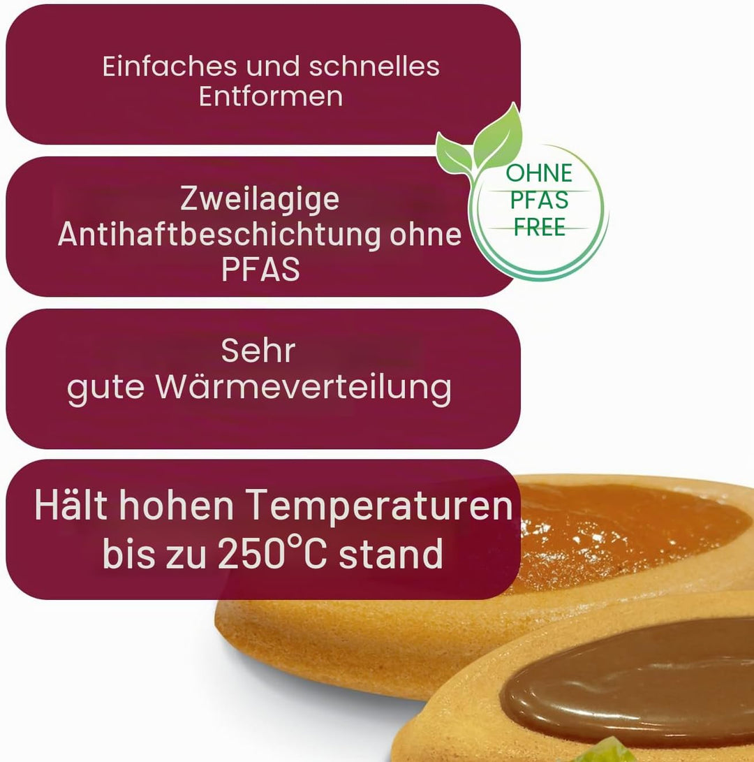 Gobel | Backblech für 12 Schiffchen | Antihaftbeschichtet | 32x23,5x0x7 cm | Kekse und Kuchen | Made