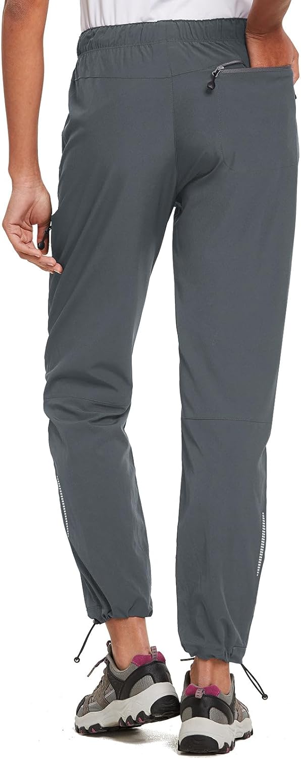 BALEAF Damen Outdoorhose Wanderhose Wasserdicht Schnelltrocknend Leicht Trekkinghose Capris UV Schut