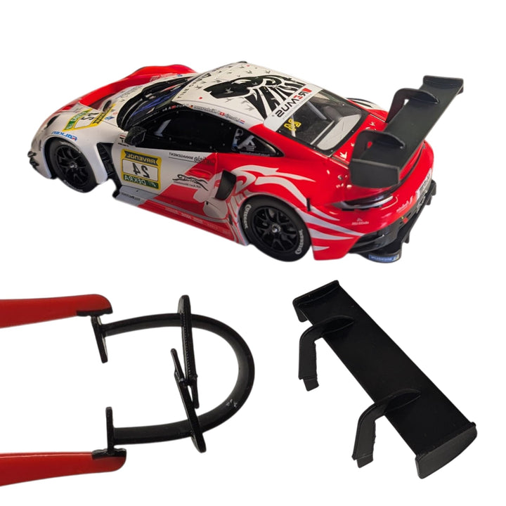 Flexibler Spoiler – Carrera Zubehör für 124 Porsche 911 GT3 R (992), Carrera Bahn Tuning Ersatzteil