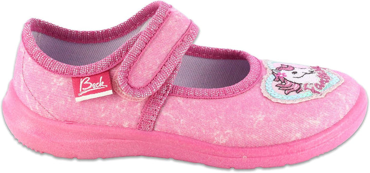 Beck Mädchen Fantasy World Hausschuhe 27 EU Pink, 27 EU Pink
