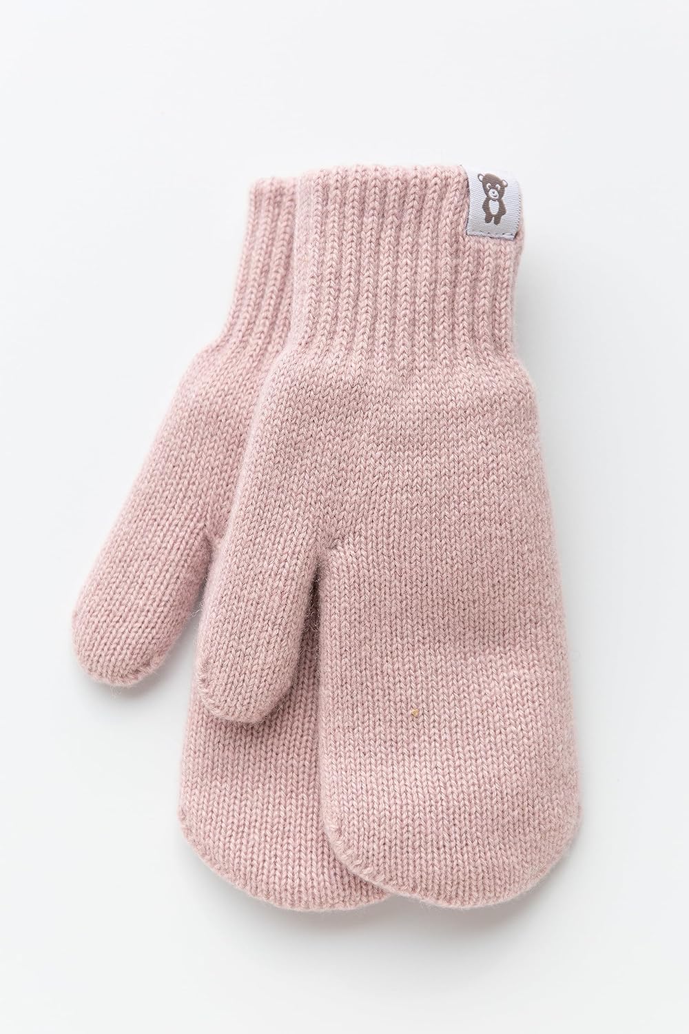 KNITAS Doppellagen Strickhandschuhe aus Wolle für Baby Kleinkind I Winter Warme Gestrickte Handschuh