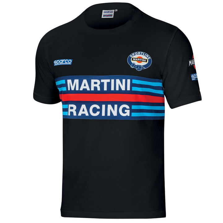 Sparco T-Shirt Martini-R Grösse XL Schwarz, Schwarz, 42/50 EU