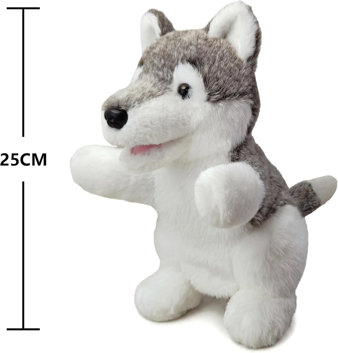 2026 Tierhandpuppen für Kinder,Kleinkind enthält Wolf,Tiger,Löwe,AFFE und bewegliche offene Münder,p