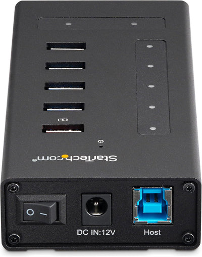 StarTech.com USB Hub 7 Port - Metall - USB-A zu 3x USB-C und 1x USB-C - USB 3.0 - 5GBit/s - Industri