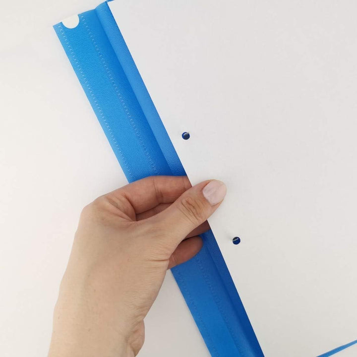 D.RECT 25 Stück | Schnellhefter A4 aus Kunststoff mit transparentem Vorderdeckel | Plastik-Schnellhe