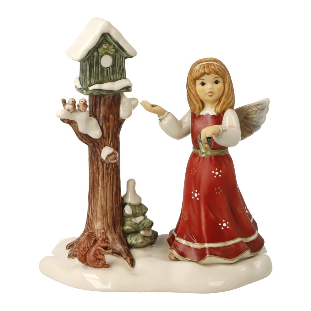 Goebel Weihnachtsdekoration Engelsfigur aus Porzellan hergestellt, Masse: 19.5 cm x 18 cm x 10 cm, 6