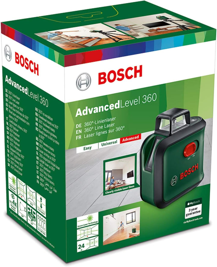 Bosch Home and Garden Bosch Kreuzlinienlaser AdvancedLevel 360 (3 Laserlinien inkl. 360° zum Ausrich