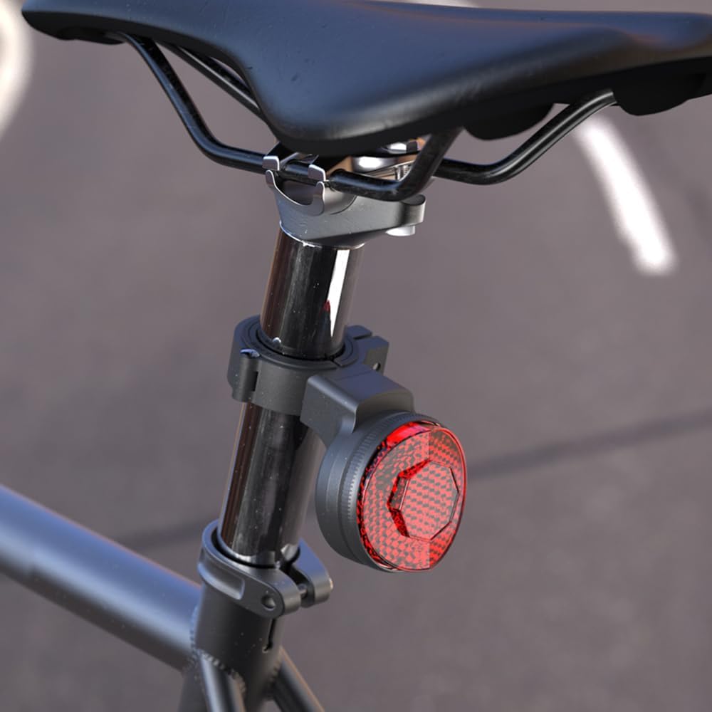 Halterung für AirTag Fahrrad Versteckt, GPS Tracker Fahrrad Diebstahlschutz - Sattelpfosten Reflekto