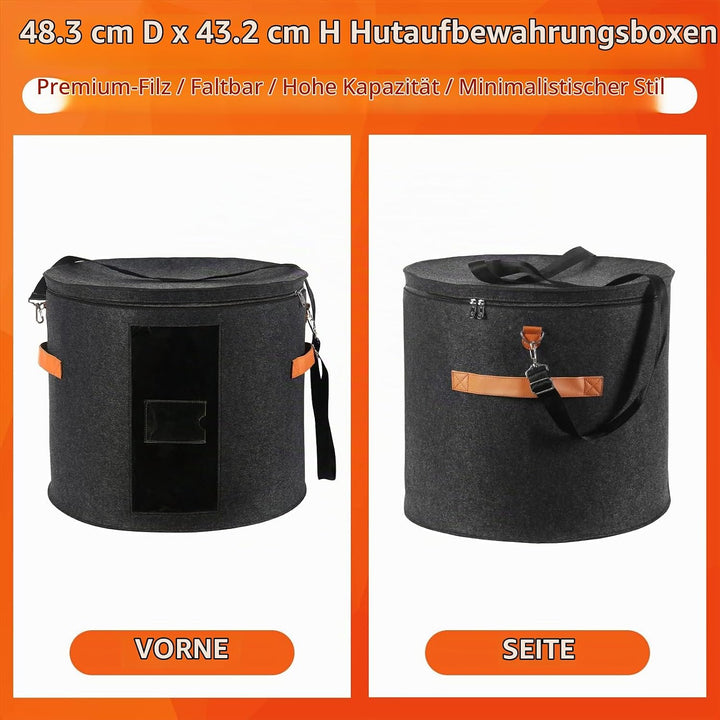 Ohiyoo Grosser Hutschachtel Rund mit Deckel 19&