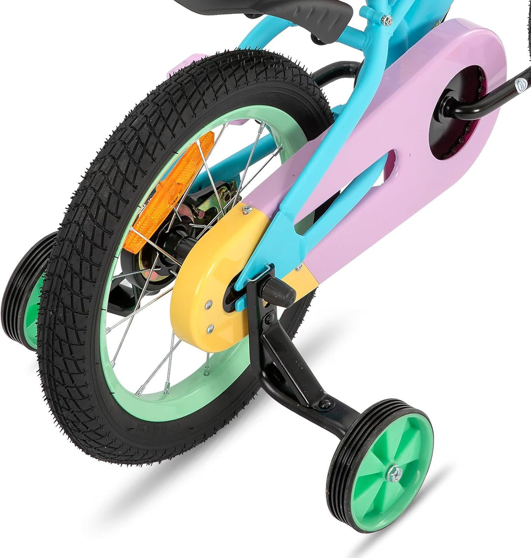 STITCH Macaron 12/14/16/18 Zoll Kinderfahrrad für 2-9 jährige Mädchen & Jungen, 12/14/16/18 Zoll Mäd