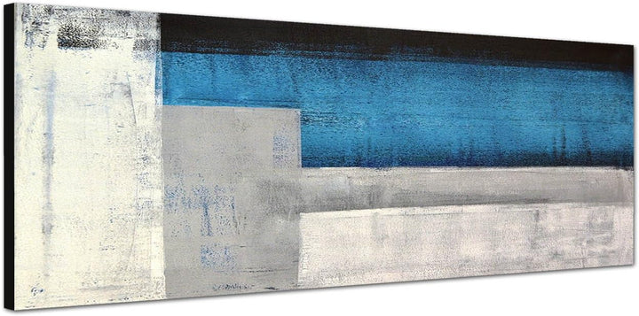 Paul Sinus Art Panoramabild auf Leinwand und Keilrahmen 150x50cm Gemälde Malerei Kunst abstrakt