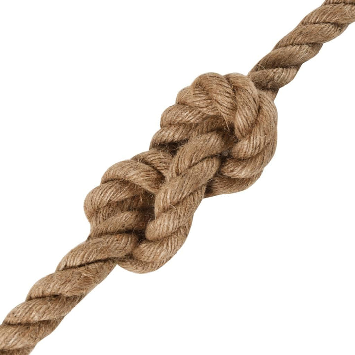 vidaXL Seil 100% Jute 20mm 50m Naturhanf Hanfseil Tauwerk Juteseil Tau Seil 50 m/20 mm, 50 m/20 mm