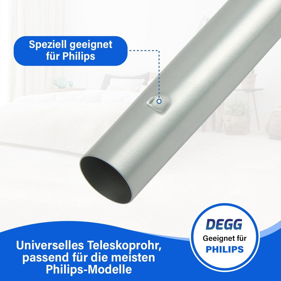 DEGG Staubsaugerrohr - Kompatibel mit Philips PowerPro Expert Serie, Performer Expert und Marathon T