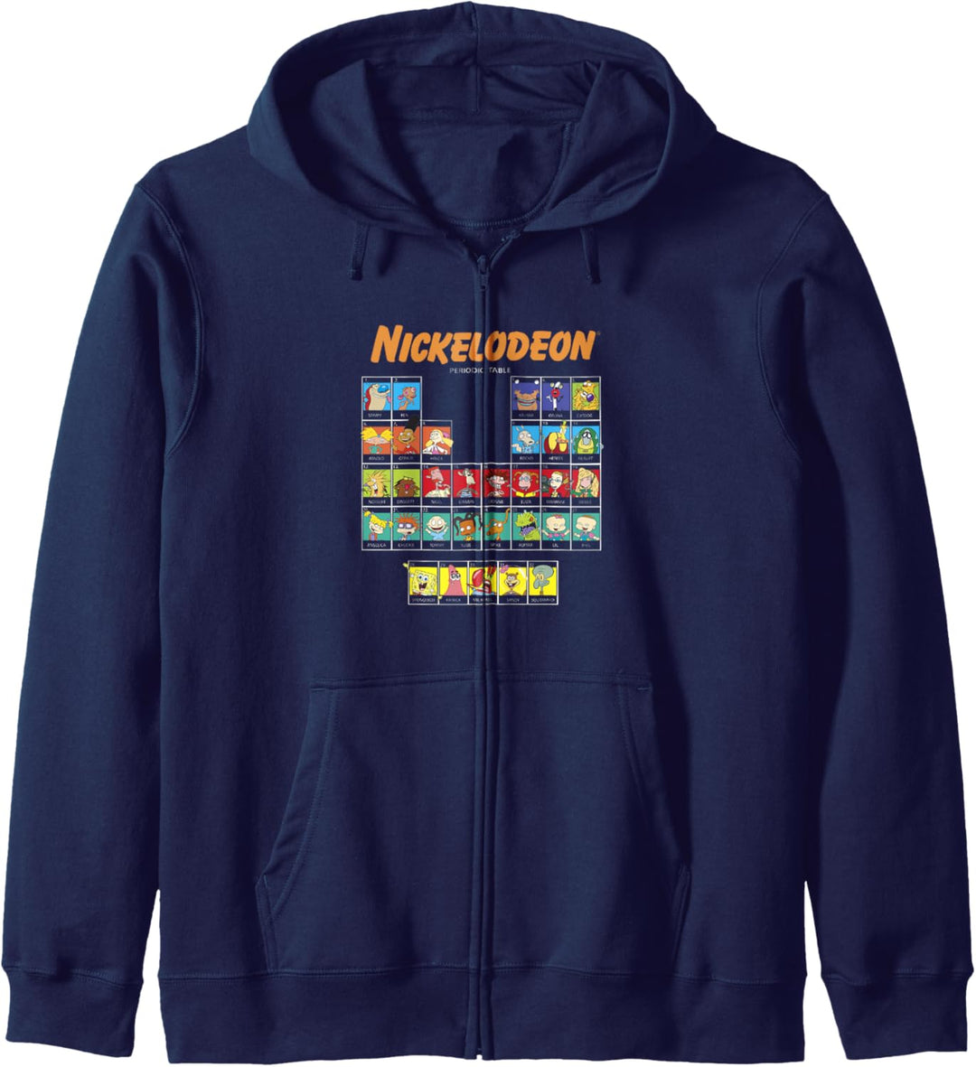 Nickelodeon Periodic Table Of Characters Kapuzenjacke
