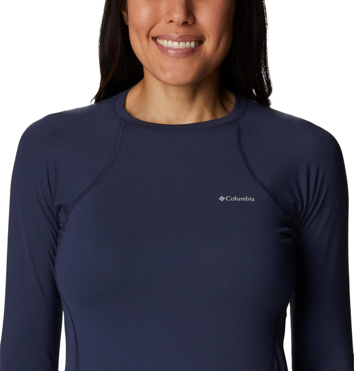 Columbia Baselayer für Damen, Midweight Stretch Long Sleeve Top, Polyester, 1639021 XS Nocturnal, XS