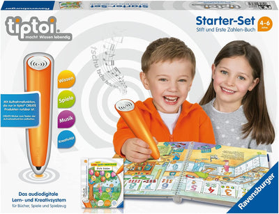 Ravensburger tiptoi Starter-Set 00803: Stift und Erste Zahlen-Buch - Lernsystem für Kinder ab 4 Jahr