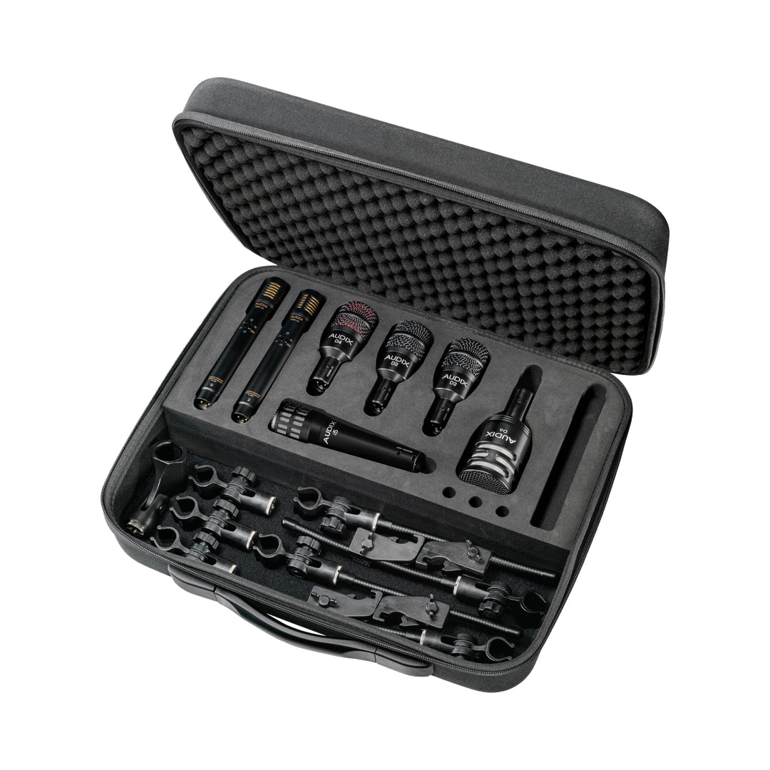 Audix DP-7 Mikrofon-Zusammenstellung für Drum-Sets mit 7 Mikrofonen und Zubehör