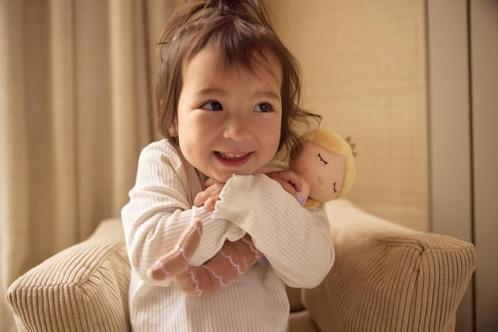 Jollein Stoffpuppe Kuschelpuppe - Mermaid Ella - 100% Polyester - 32x10x6cm - Kuscheltier - Meerjung