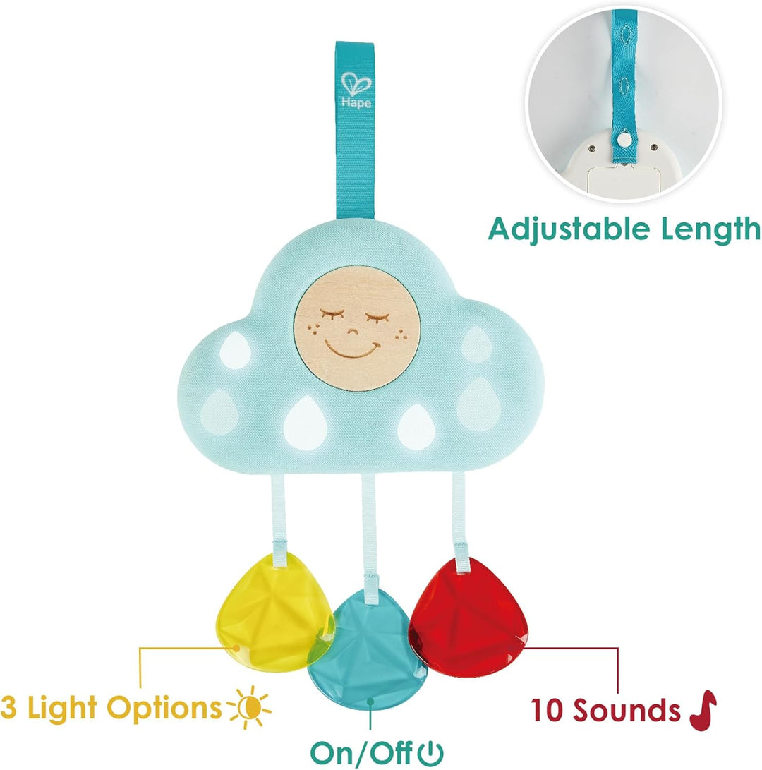 Hape Musikalisches Wolkenlicht für Säuglinge | Beruhigt weinende Babys, Höhenverstellbar, 2 Modi: 20