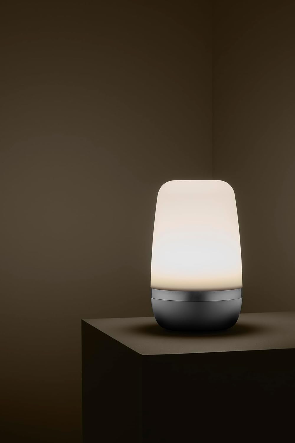 Blomus LED Akku Outdoor Lampe -SPIRIT- Tischlampe wiederaufladbar mit USB-Kabel Grösse L (Warm Gray)