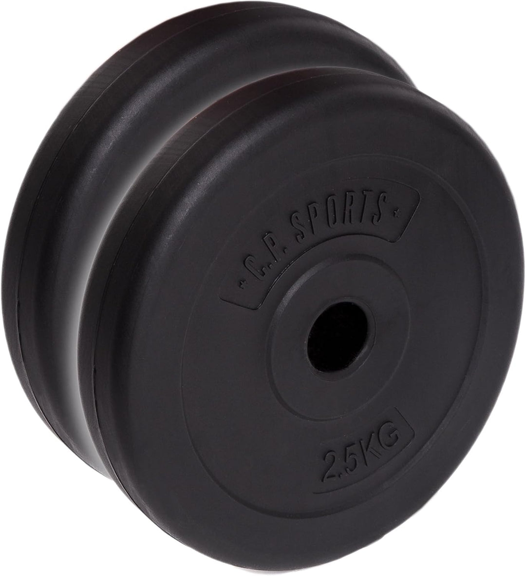 C.P. Sports Hantelscheiben 30mm | Paare 0,5KG bis 20KG oder Sets 26KG / 52KG | Kunststoff mit Zement