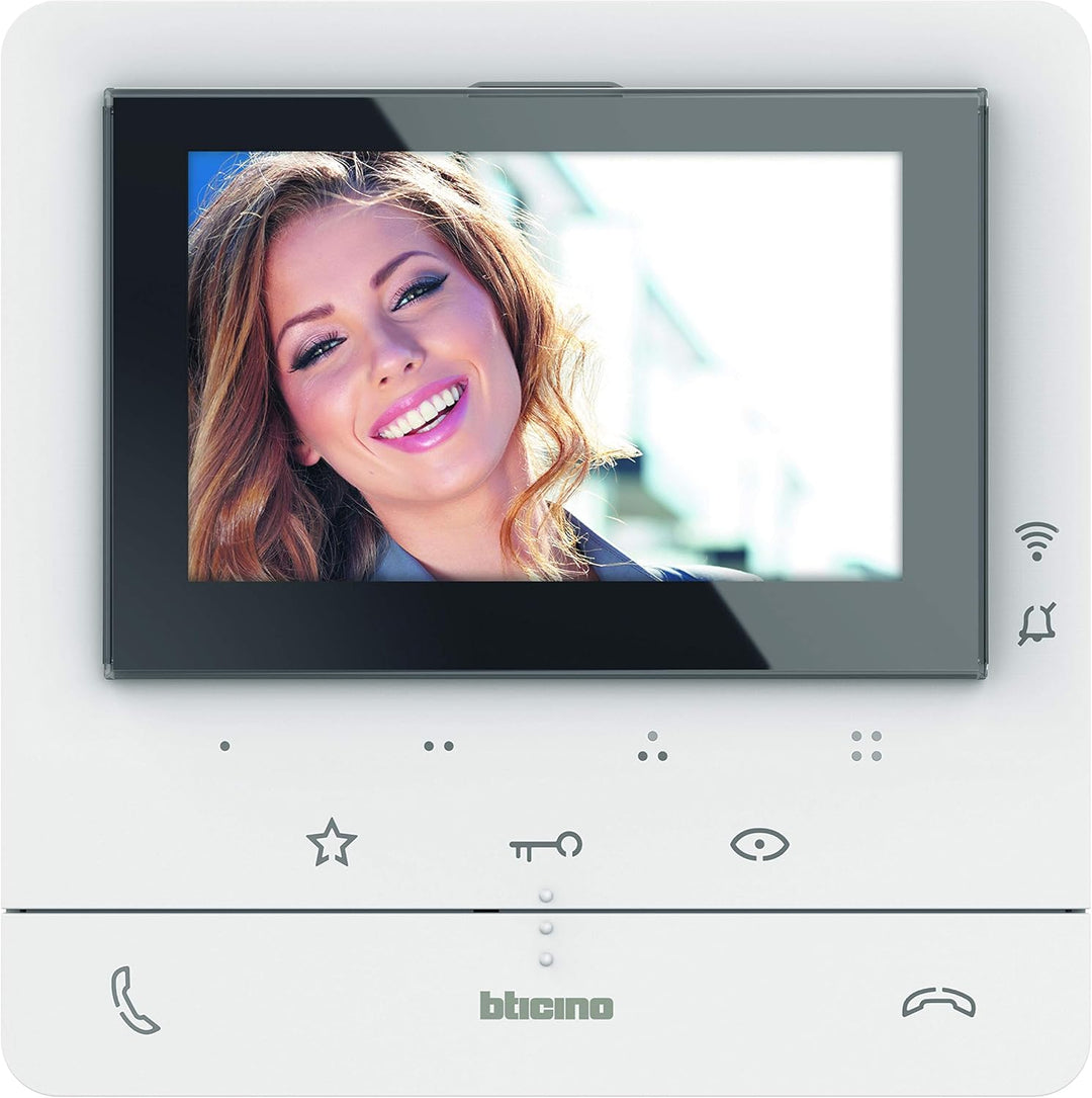 BTICINO, Video-Hausstation Classe 100X16E mit WLAN-Anbindung, 7" Touchscreen, zur Erweiterung für ei