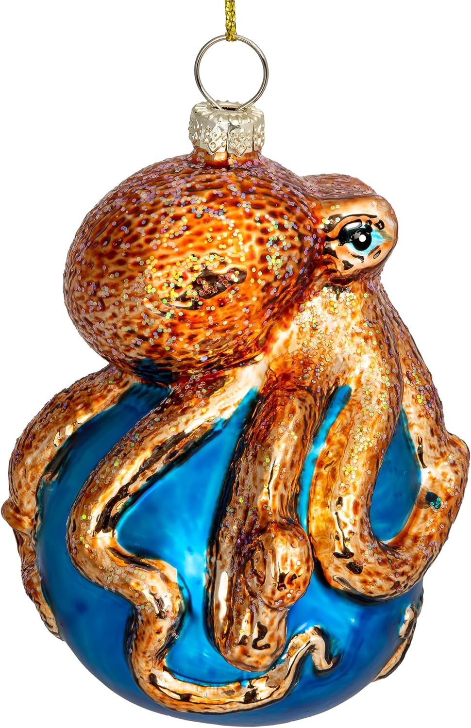 SIKORA Oktopus besondere Weihnachtskugel Glas Christbaumschmuck Deko Figur Weihnachten Anhänger Orna
