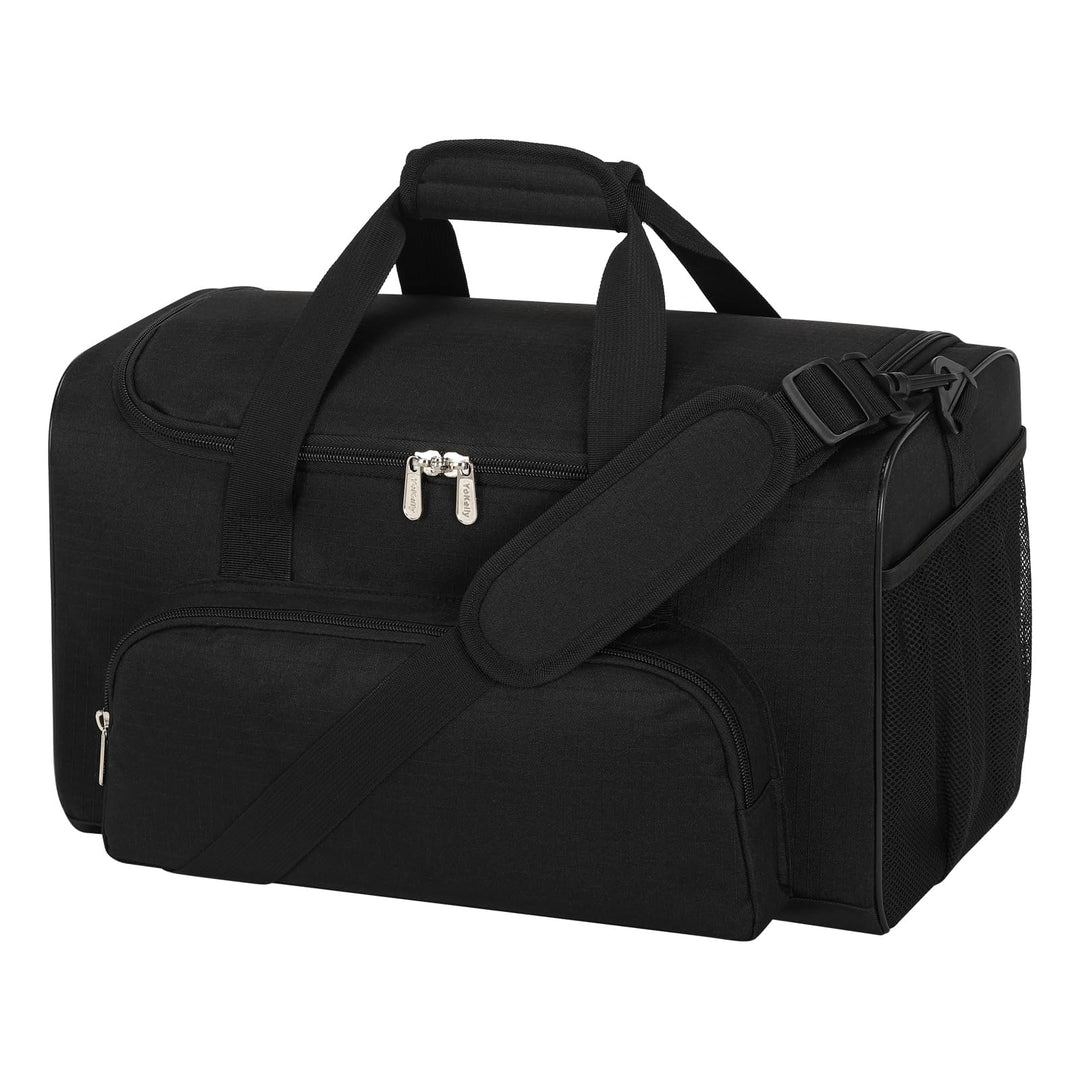 ZZY Kleine Sporttasche Herren 25L, Reisetasche Klein, Schwarz | 43x22x25cm, Mehreren Fächern, für Gy