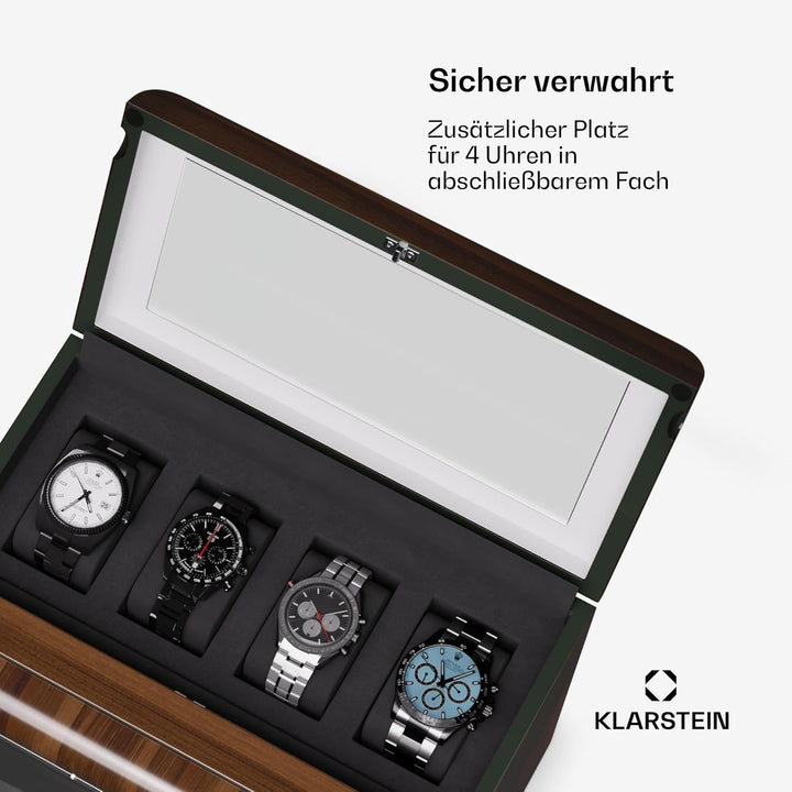 Klarstein Uhrenbeweger für Automatikuhren, Automatik-Uhrenbeweger für 6 Uhren, Automatikuhr Uhrenbew