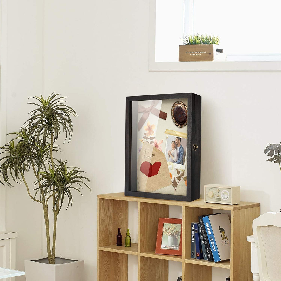 TJ.MOREE Blumen Grosse Schattenbox Vitrine Rahmen mit Glasfenstertür Bilderrahmen Hochzeitsstrauss E