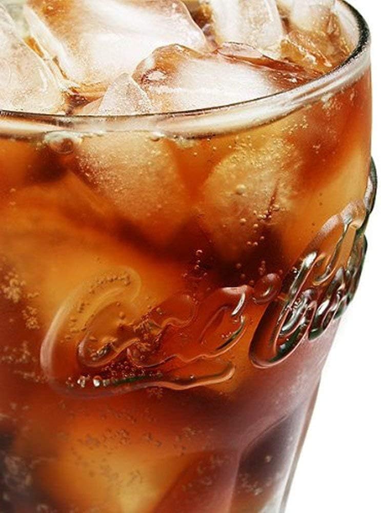 Coca Cola Wassergläser | 330 ml | Set aus 6 | Hochwertige Gläser | Spülmaschinenfest | Kristallgläse