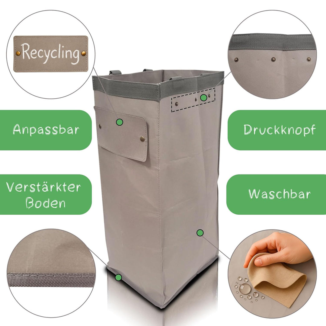 Nyika - Pfandflaschen Tasche - Wäschetasche - Leergutbehälter für Pfandflaschen - Altpapier Sammelbe